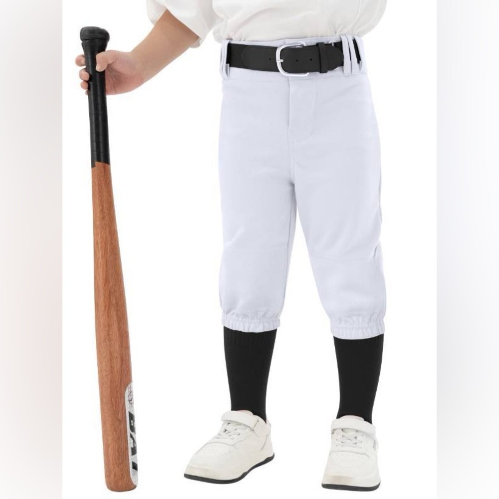 Youth Baseball Softball Pants with Socks and Belt